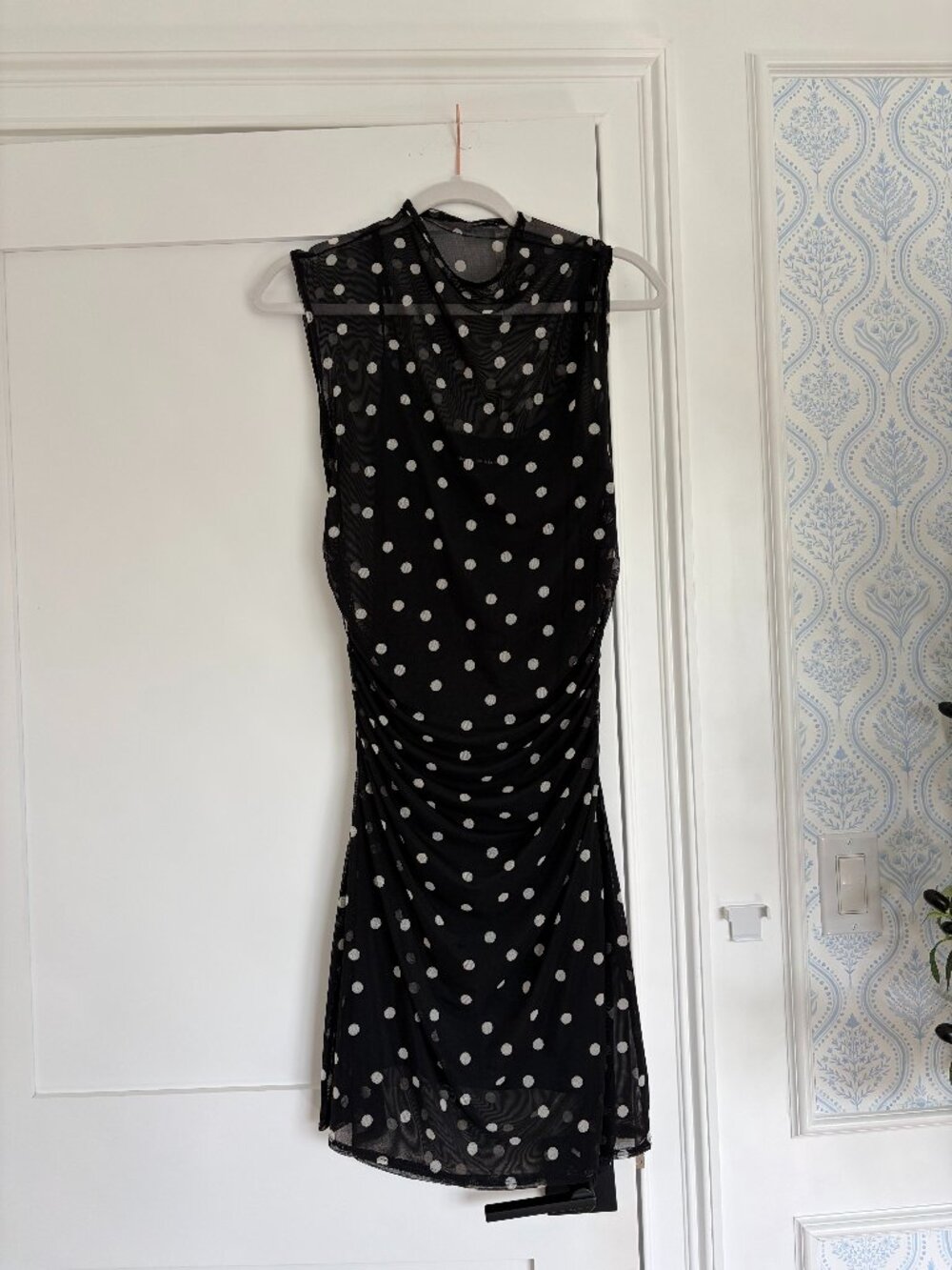 Abercrombie & Fitch Black Polka Dot Mini Dress